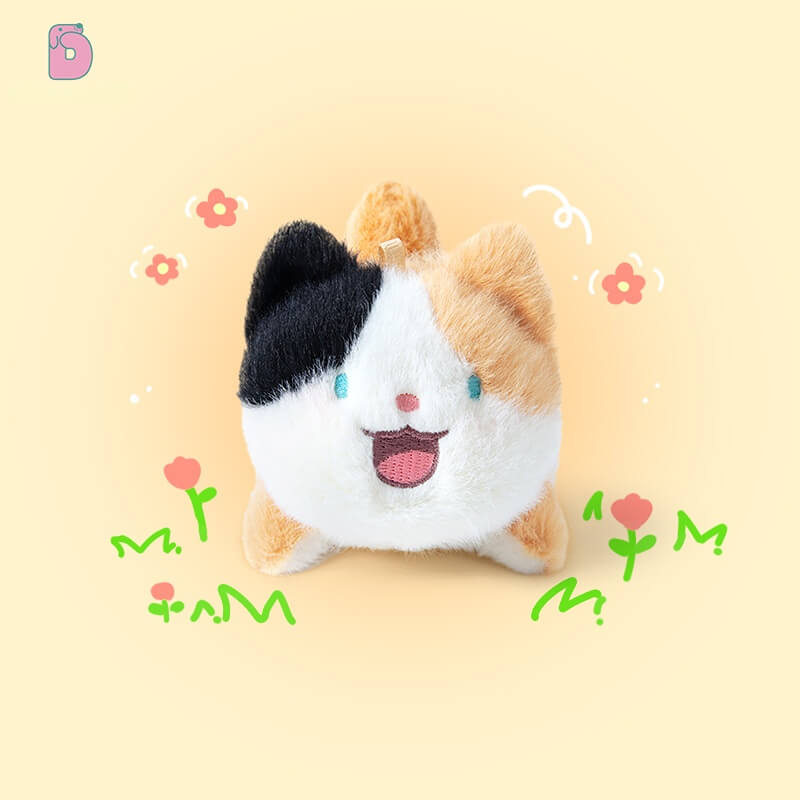 Duoai Mini Cat Plush Charm – Original Design Cat Keychain for Bags & Backpacks Duoai Plush