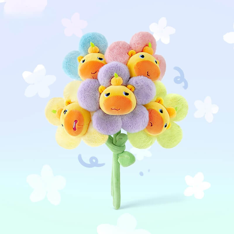 Duoai Capybara Lulu Plush Bouquet – 13" (33cm) Gift for Qixi, Valentine’s & Teachers’ Day Duoai Plush