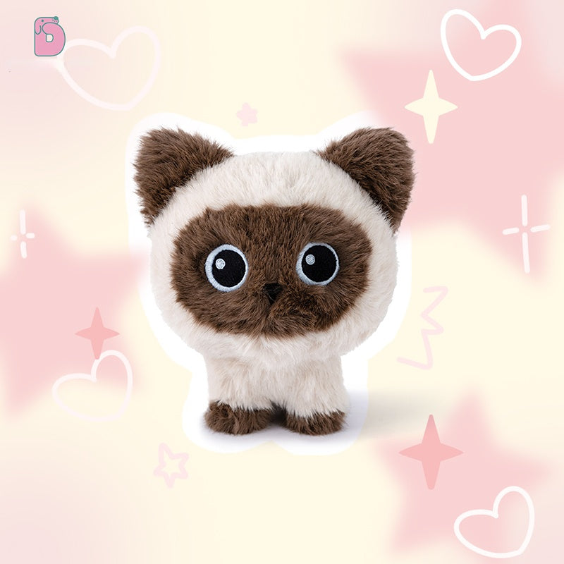Duoai Original Standing Kitten Plush – Cute Bedroom Decor Cat Doll Collection