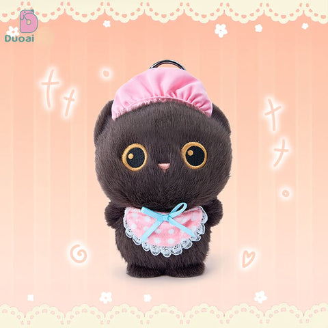 Duoai Original Standing Cat Plush Keychain – Kawaii Cat Bag Charm Cute Gift Collection