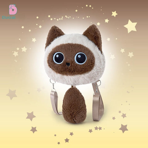 Duoai Original Cat Tail Plush Backpack – Kawaii Cat Backpack Cute Gift Collection