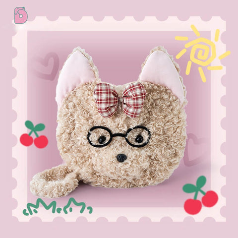 Duoai Retro Puppy Plush Crossbody Bag – Cute Vintage Gift (11.8" × 13.8")