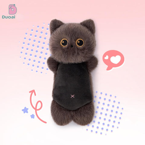 Duoai Original Cat Plush Wrist Rest – Kawaii Cat Desk Cushion Cute Gift Collection