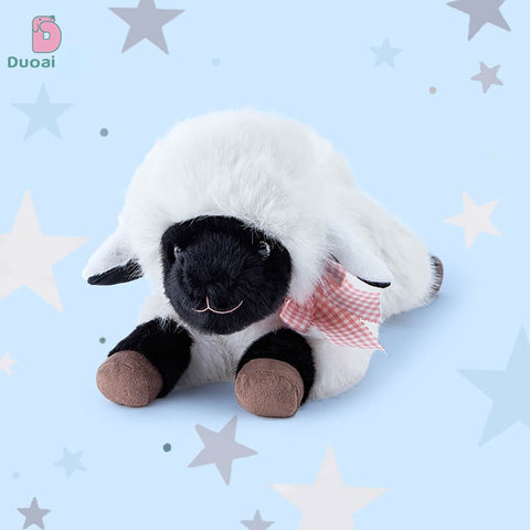 Duoai Original Lying Lamb Plush Toy – Realistic Sheep Stuffed Animal Soft Cozy Gift