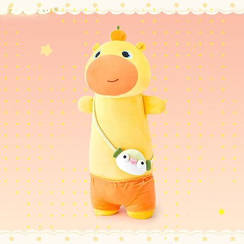 Duoai x Capybara Lulu Pufferfish Plush Hug Pillow – Cute companion toy Stuffed Animal Cuddle Cushion