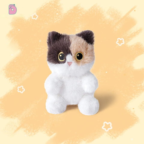 Duoai Original Cat Hand Puppet – 15cm / 5.9" Plush Companion Toy with Scent Sachet (Black, Gray, Siamese, Calico) Duoai Plush