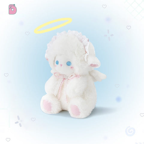 Duoai Angel Lamb Plush – Pink & Blue Sheep Toy, Soft Bedtime Plush 20cm (7.9") / 30cm (11.8") / 40cm (15.7") Duoai Plush
