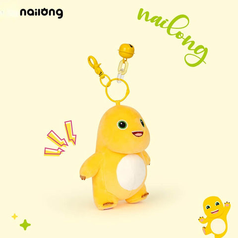 Duoai Official NaiLong Plush Keychain 13 cm / 5.1″ – Cute Squeaky Belly Dinosaur Bag Charm, Student Gift, Stress-Relief Fidget Toy Duoai Plush