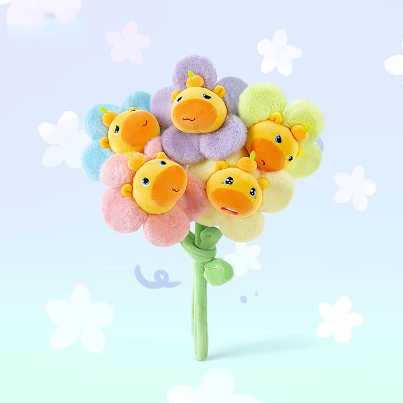 Duoai Capybara Lulu Plush Bouquet – 13" (33cm) Gift for Qixi, Valentine’s & Teachers’ Day Duoai Plush