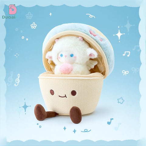 Duoai Original Fluffy Sheep Plush Toy – Creative Cute Lamb, Healing Stuffed Animal for Kids