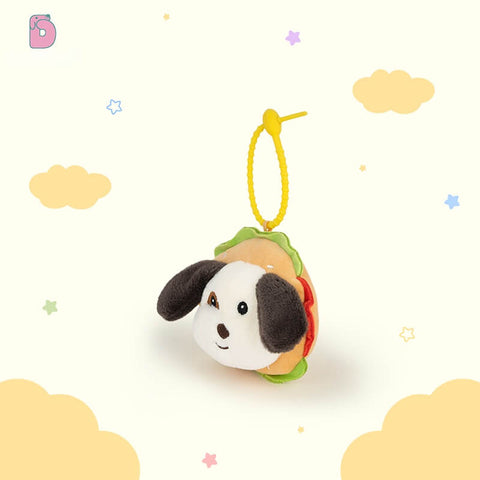 Duoai Dalmatian Plush Keychain – Burger, Fries & Milkshake Charms (4.7") Duoai Plush