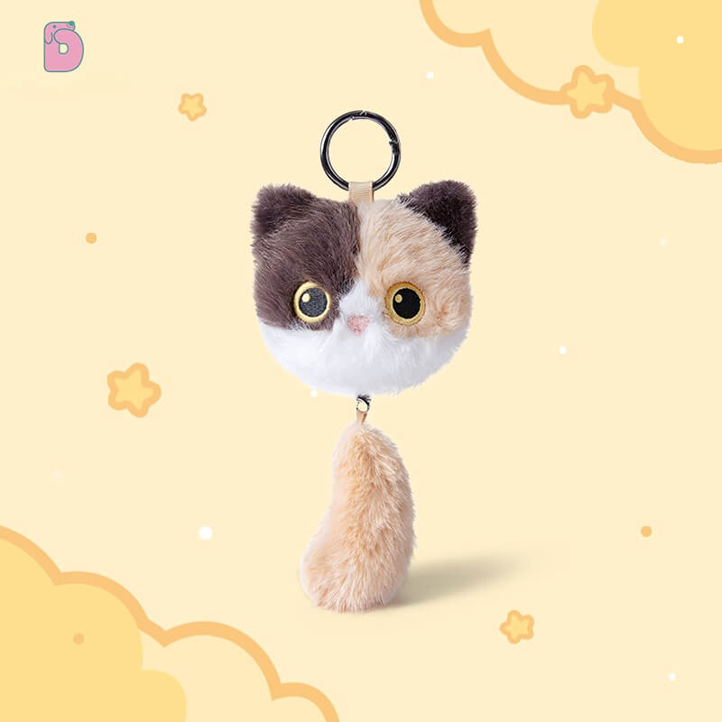 Duoai Cat Tail Plush Keychain – 5.9" Cute Bag Charm Duoai Plush