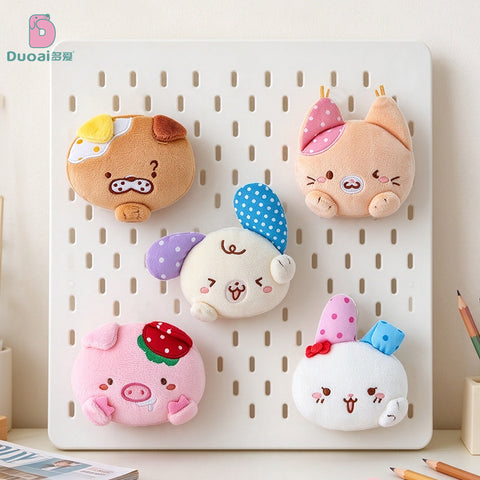 Duoai Original Animal Plush Fridge Magnet Collection – Cute Kawaii Stuffed Animal Toy