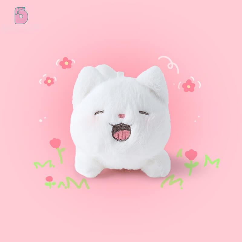 Duoai Mini Cat Plush Charm – Original Design Cat Keychain for Bags & Backpacks Duoai Plush