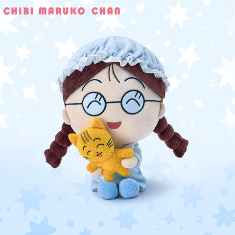 Duoai Official Chibi Maruko-chan Pajama Plush Doll – 10in Cute Anime Gift Toy