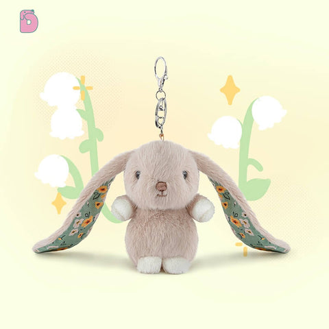 Duoai Original Garden Bunny Plush Keychain — 16.5 cm / 6.5" Cute Hanging Rabbit Gift