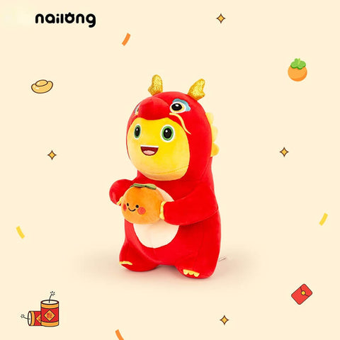 Duoai Official NAILONG “Persimmon Smile” Plush — 23 cm (9.1") Cute Dragon Doll Birthday Gift for Boys & Girls Duoai Plush
