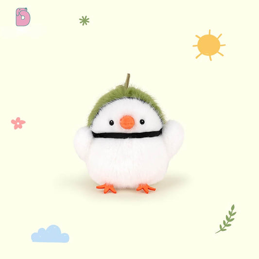 Duoai Original Cute Chick Plush Keychain – 3.9" Mini Backpack Charm, Creative Chicken Bag Pendant & Gift for Girls