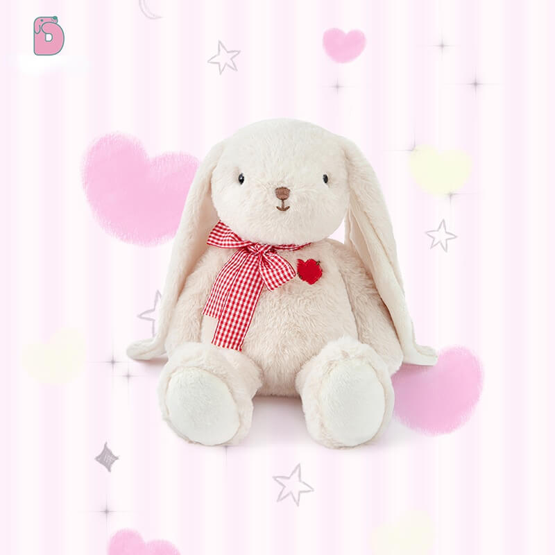 Duoai White Choco Bunny & Choco Bunny Plush – Heart Bunny Plush Toy, 25cm (9.8") / 35cm (13.8") Duoai Plush