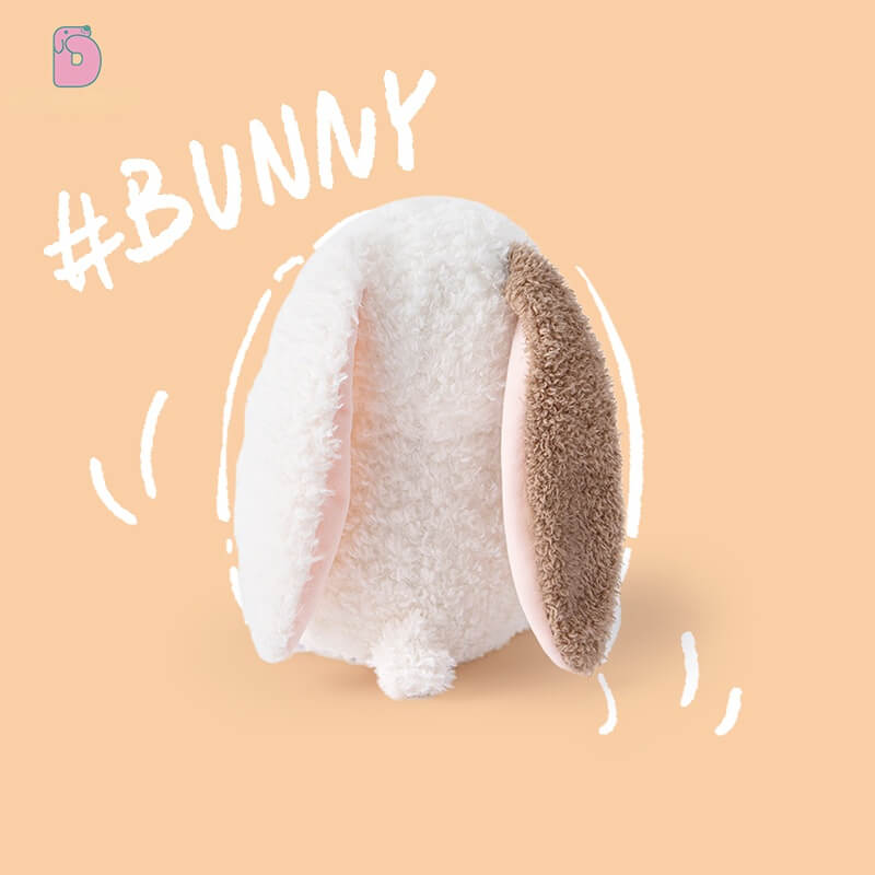 Duoai Original Bunny Plush – 8” Plush Toy & 4.7” Keychain Buddy Duoai Plush