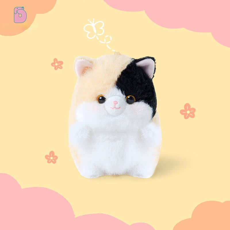 Duoai Original Black Cat Plush Keychain – Blushing Kitty Bag Charm (4.5") Duoai Plush