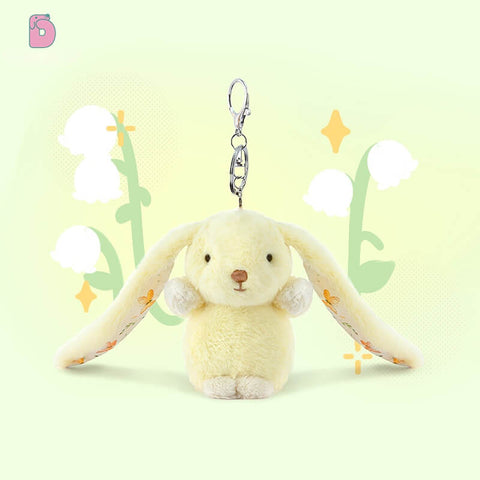 Duoai Original Garden Bunny Plush Keychain — 16.5 cm / 6.5" Cute Hanging Rabbit Gift