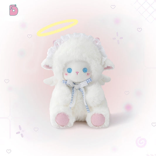 Duoai Angel Lamb Plush – Pink & Blue Sheep Toy, Soft Bedtime Plush 20cm (7.9") / 30cm (11.8") / 40cm (15.7") Duoai Plush