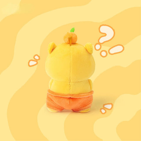 Duoai × Capybara Lulu Sassy Plush Keychain – Cute Bag Charm Kawaii Gift Collection
