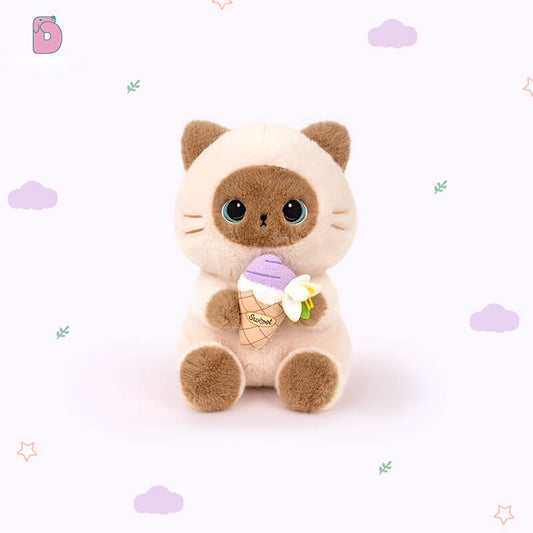 Duoai Siamese Cat Plush Toy – Cute Dessert-Inspired Cat Stuffed Animal for Girls & Boys Duoai Plush