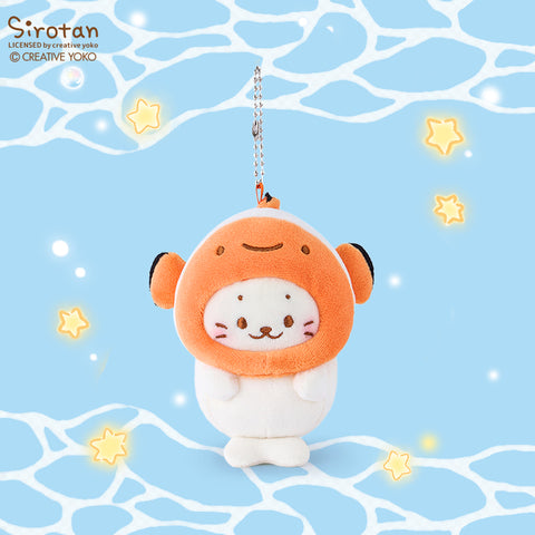 Duoai × Sirotan Ocean Series Plush Keychain – Cute Sea Animal Cat Bag Charm Kawaii Gift Collection