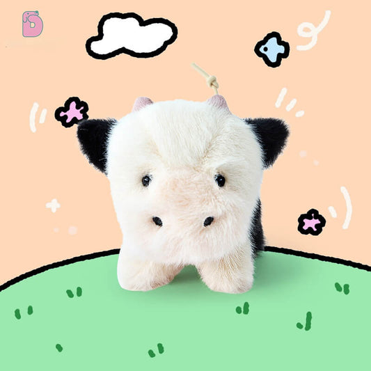 Duoai Original Mini Animal Plush Toy – 2.6" Healing Desk Companion Stuffed Animal Hand Puppet