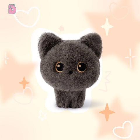 Duoai Original Standing Kitten Plush – Cute Bedroom Decor Cat Doll Collection