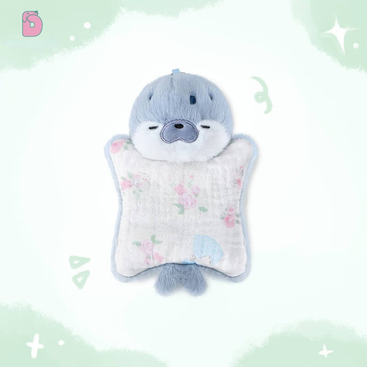 Duoai Original Seal Plush — 16cm (6.3") Soothing Seal Plushie, Keychain & Hand-Puppet Options — Blue / Brown / White Duoai Plush