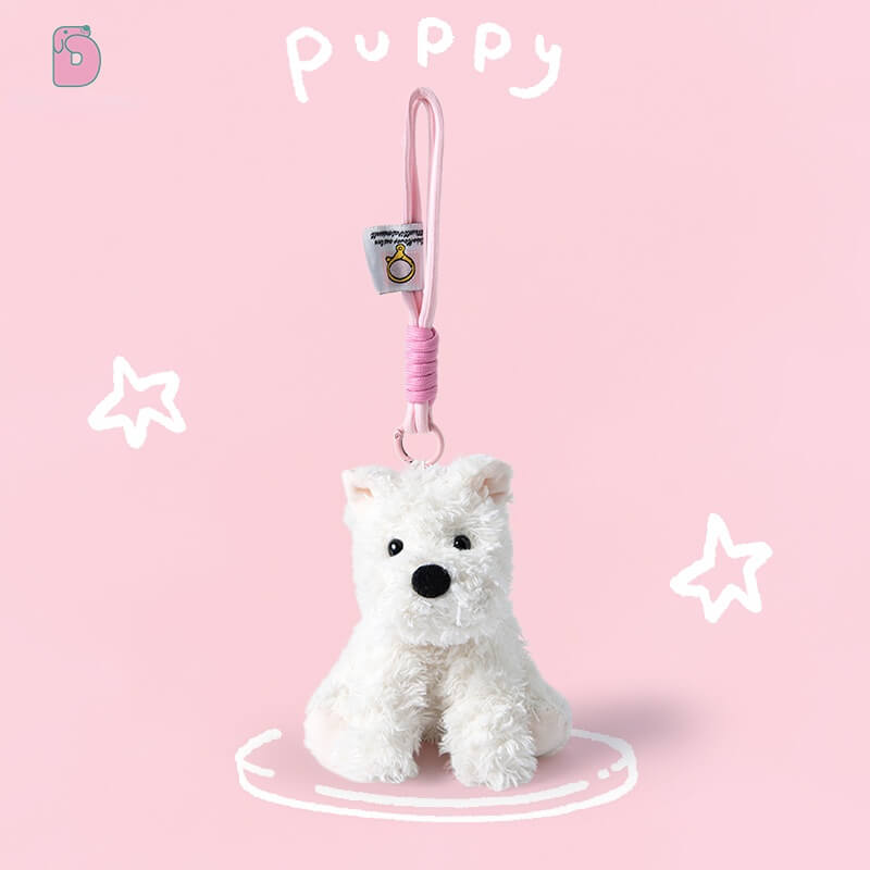 Duoai Westie Dog Plush – 8" Stuffed Puppy + 4.7" Keychain Set Duoai Plush