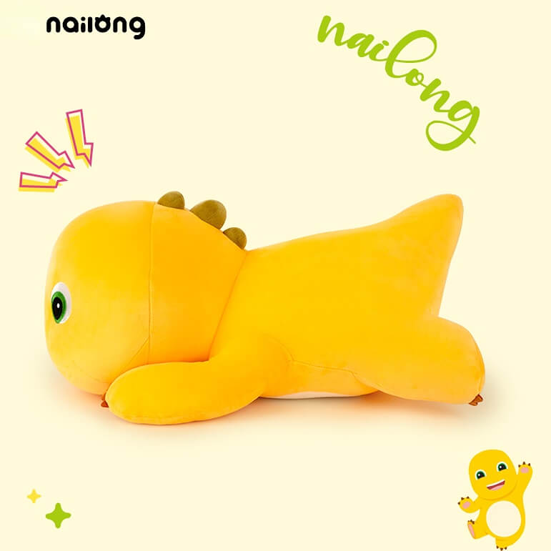 🦖 Duoai NaiLong Dino Plush – 11.8" & 15.7" Lying Dinosaur Stuffed Toy for Girls – Soft Pillow Gift Duoai Plush