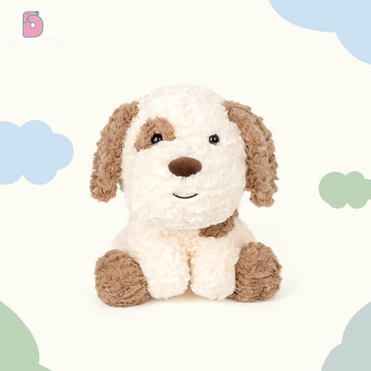 Duoai Sitting Dalmatian Plush Toy – 3 Sizes with Gift Box (Gray & Brown) Duoai Plush