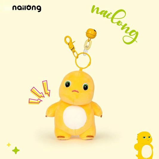 Duoai Official NaiLong Plush Keychain 13 cm / 5.1″ – Cute Squeaky Belly Dinosaur Bag Charm, Student Gift, Stress-Relief Fidget Toy Duoai Plush