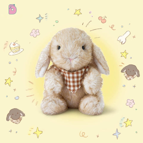 Duoai Original Mituer Bunny Plush Toy – Cute Healing Rabbit Doll & Plush Keychain Gift for Kids and Adults