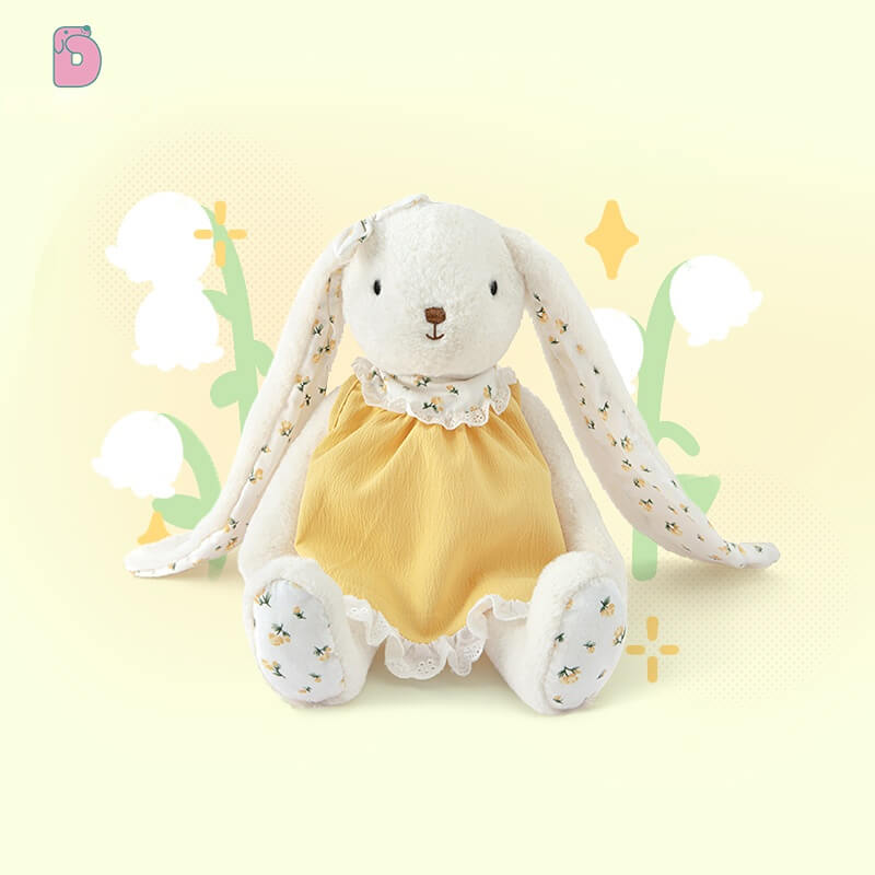 Duoai Original — “NONO the Bunny” Pastoral Plush | 30 cm / 11.8" & 16 cm / 6.3" | Gift Box Option Duoai Plush