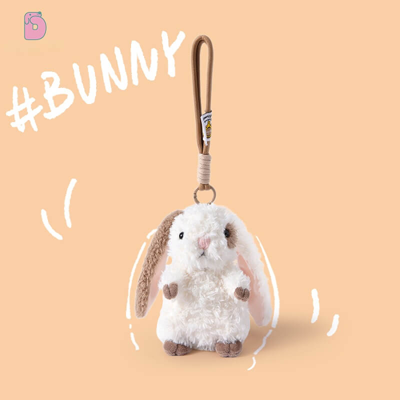 Duoai Original Bunny Plush – 8” Plush Toy & 4.7” Keychain Buddy Duoai Plush