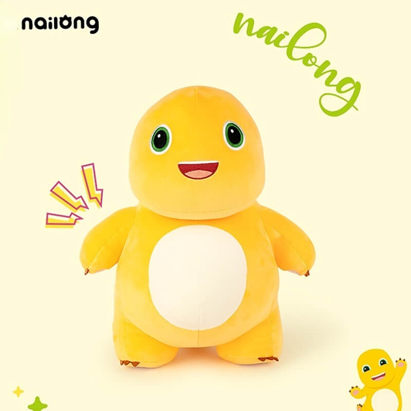 Duoai NAILONG – Baby Dino Plush in 5 Sizes + Free Keychain with 24" Duoai Plush