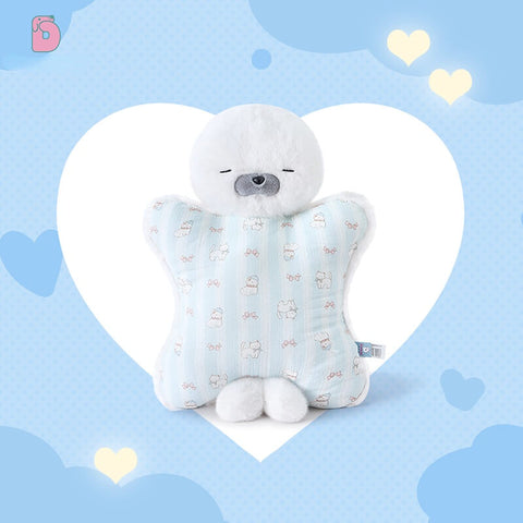 🐬 Duoai Bebe Seal Hug Pillow – 22" Soft Plush Seal for Cuddling, Sleeping & Cozy Comfort, Blue / White / Brown