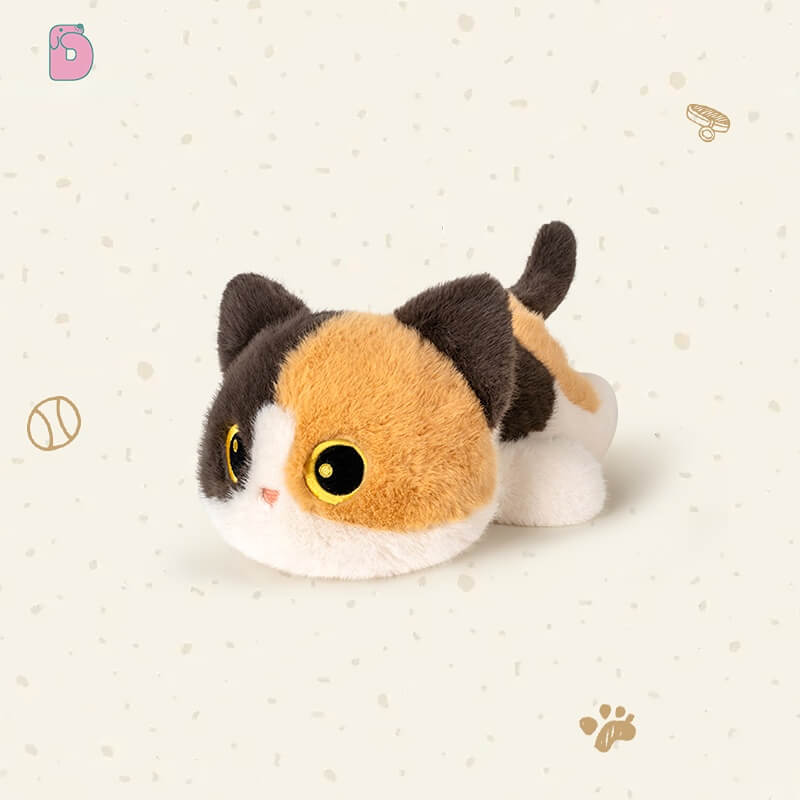 Duoai Original Cat Plush – Black, Calico & Siamese Gifts