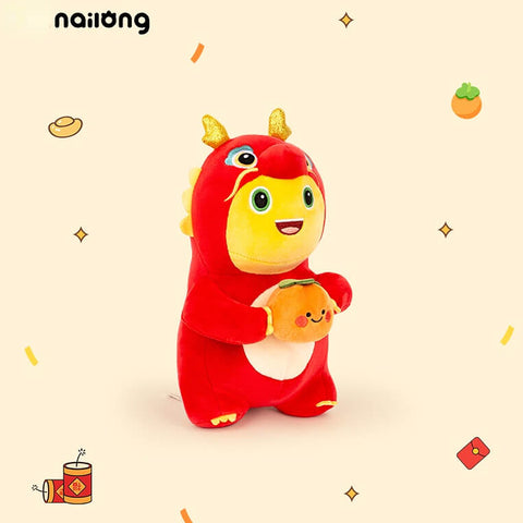 Duoai Official NAILONG “Persimmon Smile” Plush — 23 cm (9.1") Cute Dragon Doll Birthday Gift for Boys & Girls Duoai Plush