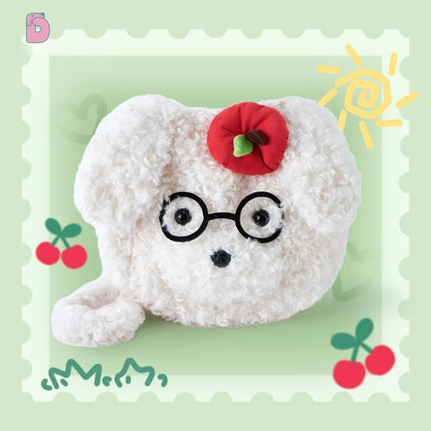 Duoai Retro Puppy Plush Crossbody Bag – Cute Vintage Gift (11.8" × 13.8")