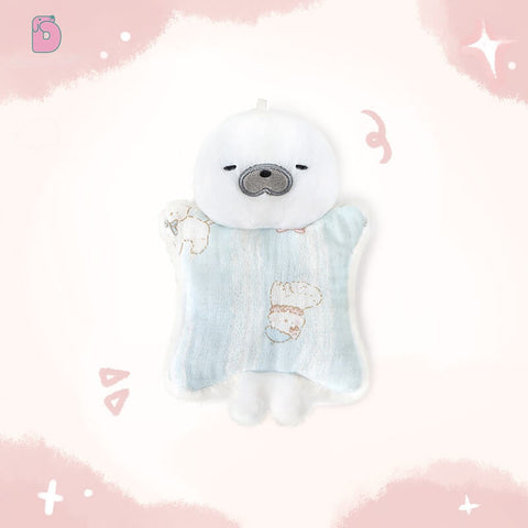 🐬 Duoai Original Seal Plush Pillow – 21.6" Soft Sleeping Seal Stuffed Animal, Blue / White / Brown Cuddle Plush for Nighttime Comfort & Birthday Gift