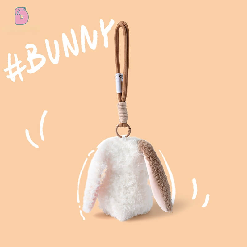 Duoai Original Bunny Plush – 8” Plush Toy & 4.7” Keychain Buddy Duoai Plush