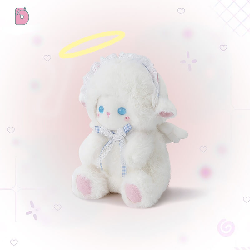 Duoai Angel Lamb Plush – Pink & Blue Sheep Toy, Soft Bedtime Plush 20cm (7.9") / 30cm (11.8") / 40cm (15.7") Duoai Plush