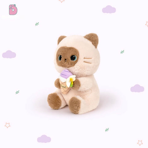 Duoai Siamese Cat Plush Toy – Cute Dessert-Inspired Cat Stuffed Animal for Girls & Boys Duoai Plush