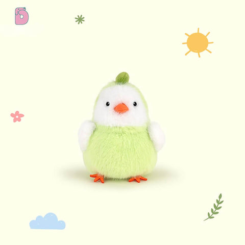 Duoai Original Cute Chick Plush Keychain – 3.9" Mini Backpack Charm, Creative Chicken Bag Pendant & Gift for Girls